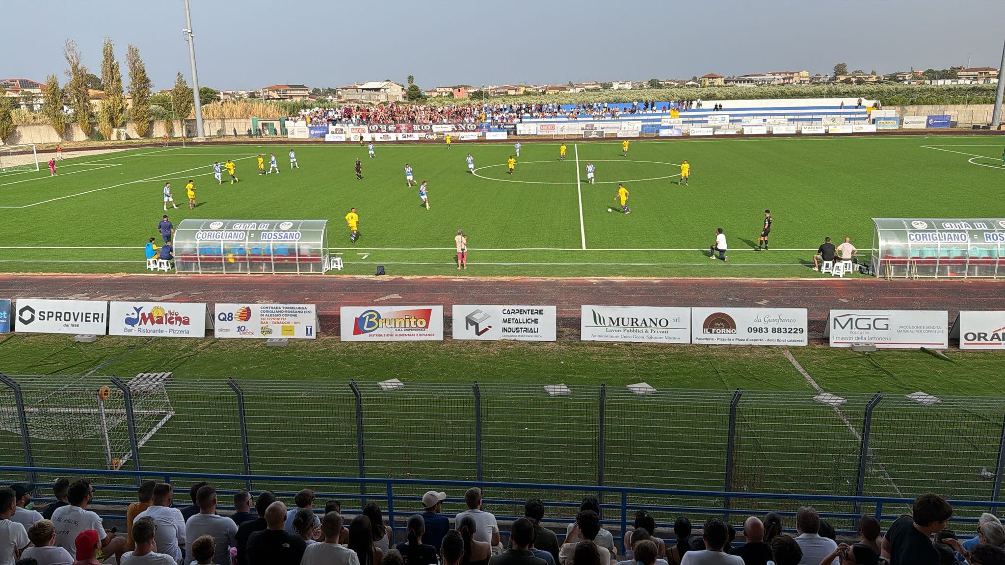 Corigliano travolgente: 4-0 alla Rossanese nel derby di Coppa Italia