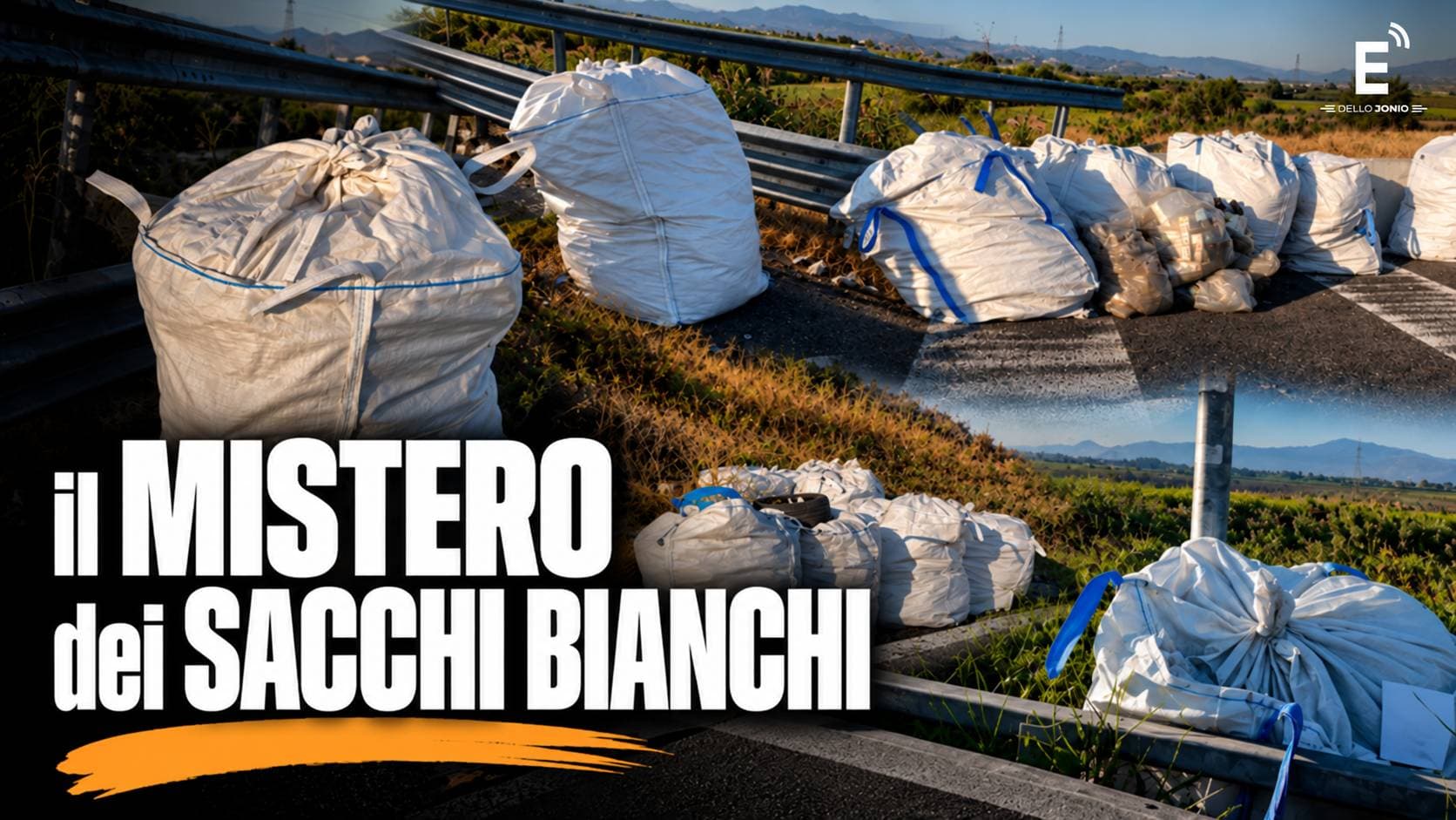 Statale 534, il mistero dei sacchi bianchi: da oltre un mese rifiuti abbandonati lungo la strada