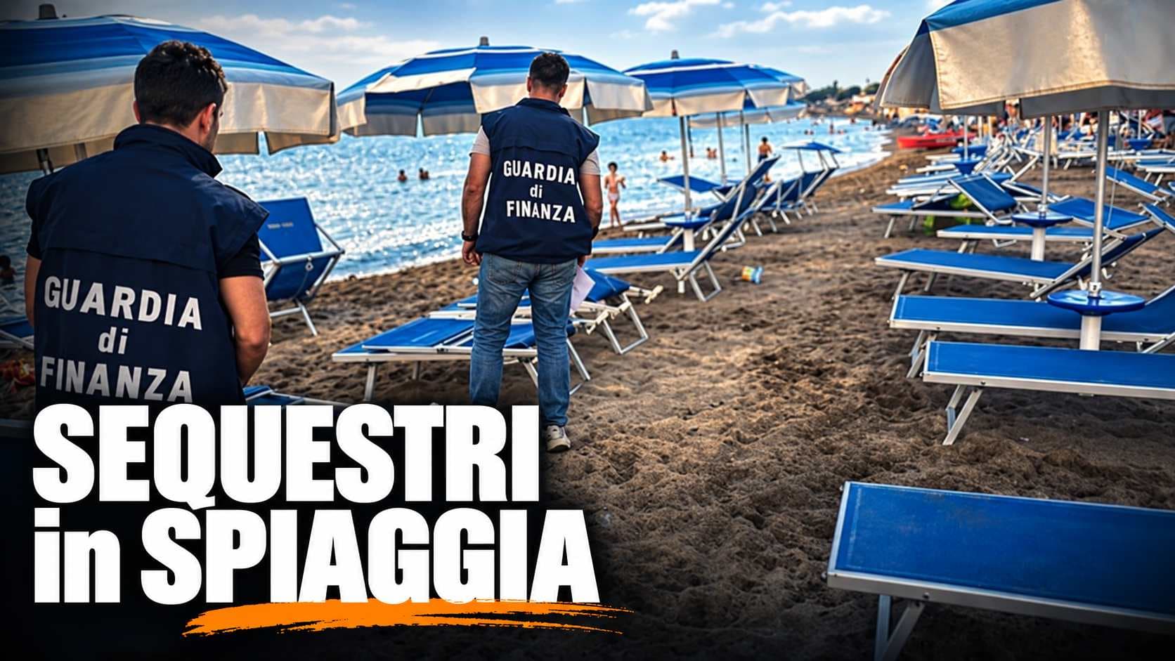 Cariati, 360 metri quadrati di spiaggia occupati abusivamente: sequestrati 40 ombrelloni e 80 lettini