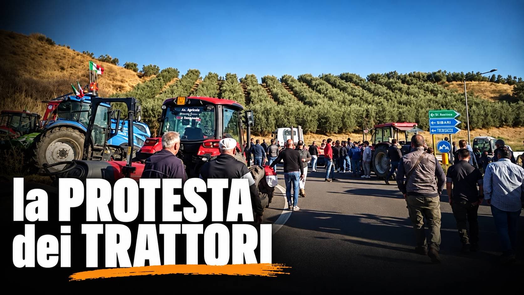 Caro gasolio, la protesta parte piano: agricoltori e allevatori in presidio a Sibari-Firmo | VIDEO