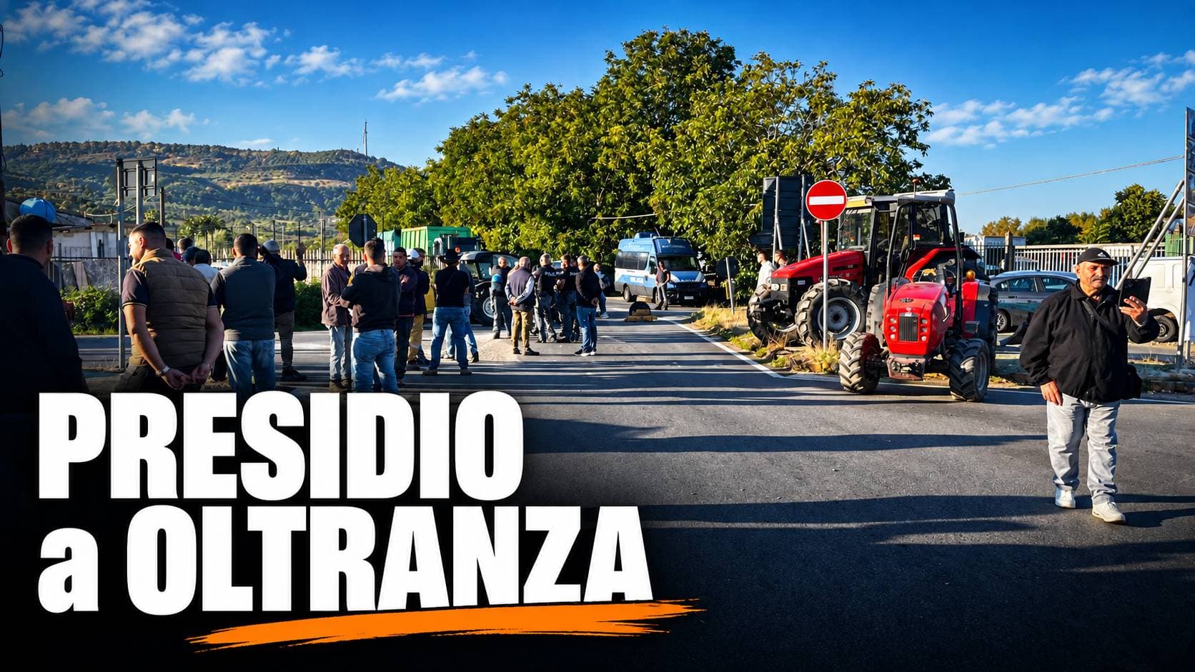 La protesta dei trattori risale la Sibaritide: 200 persone al quadrivio di Spezzano, presidio anche domani
